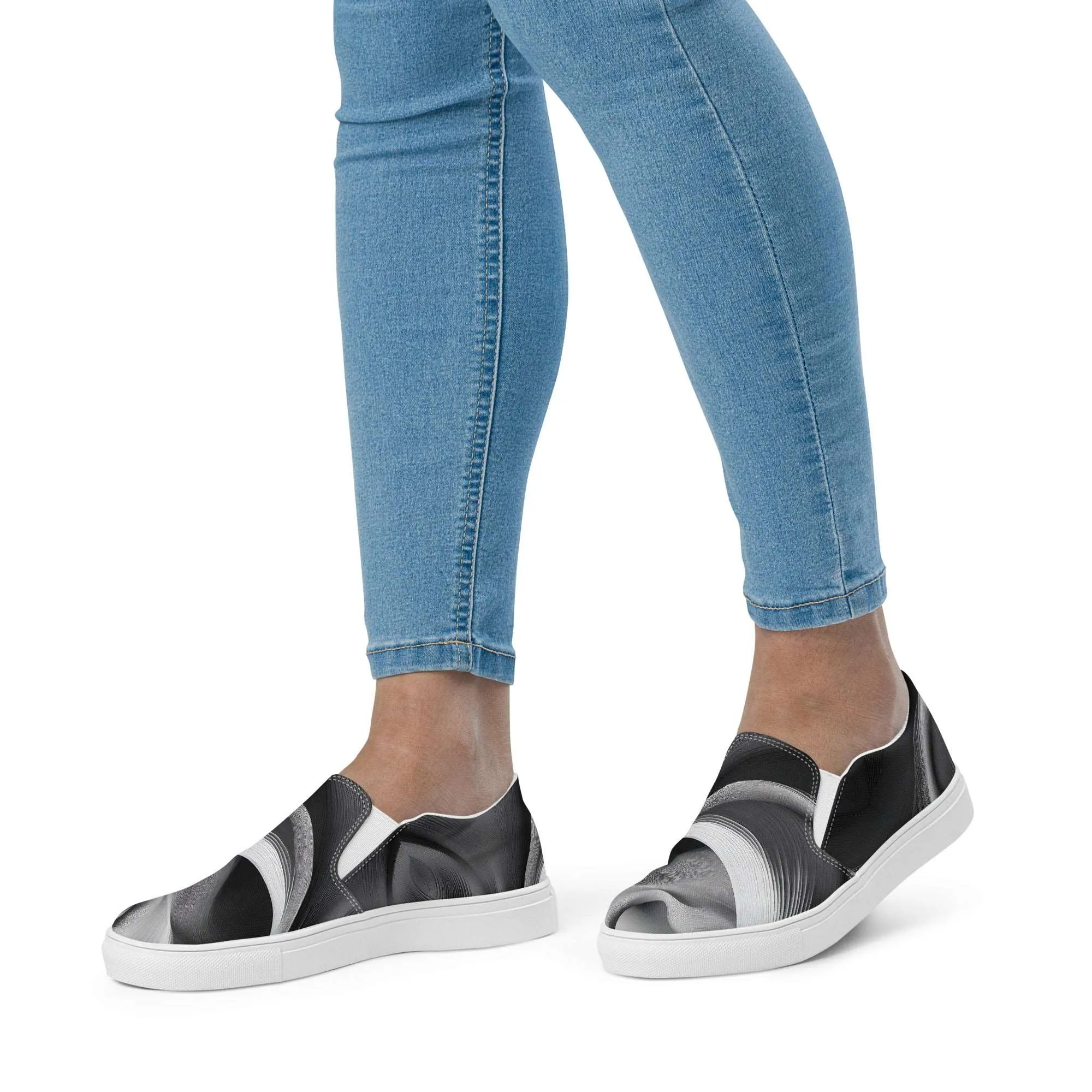 Women’s Slip-on Canvas Stamp-9