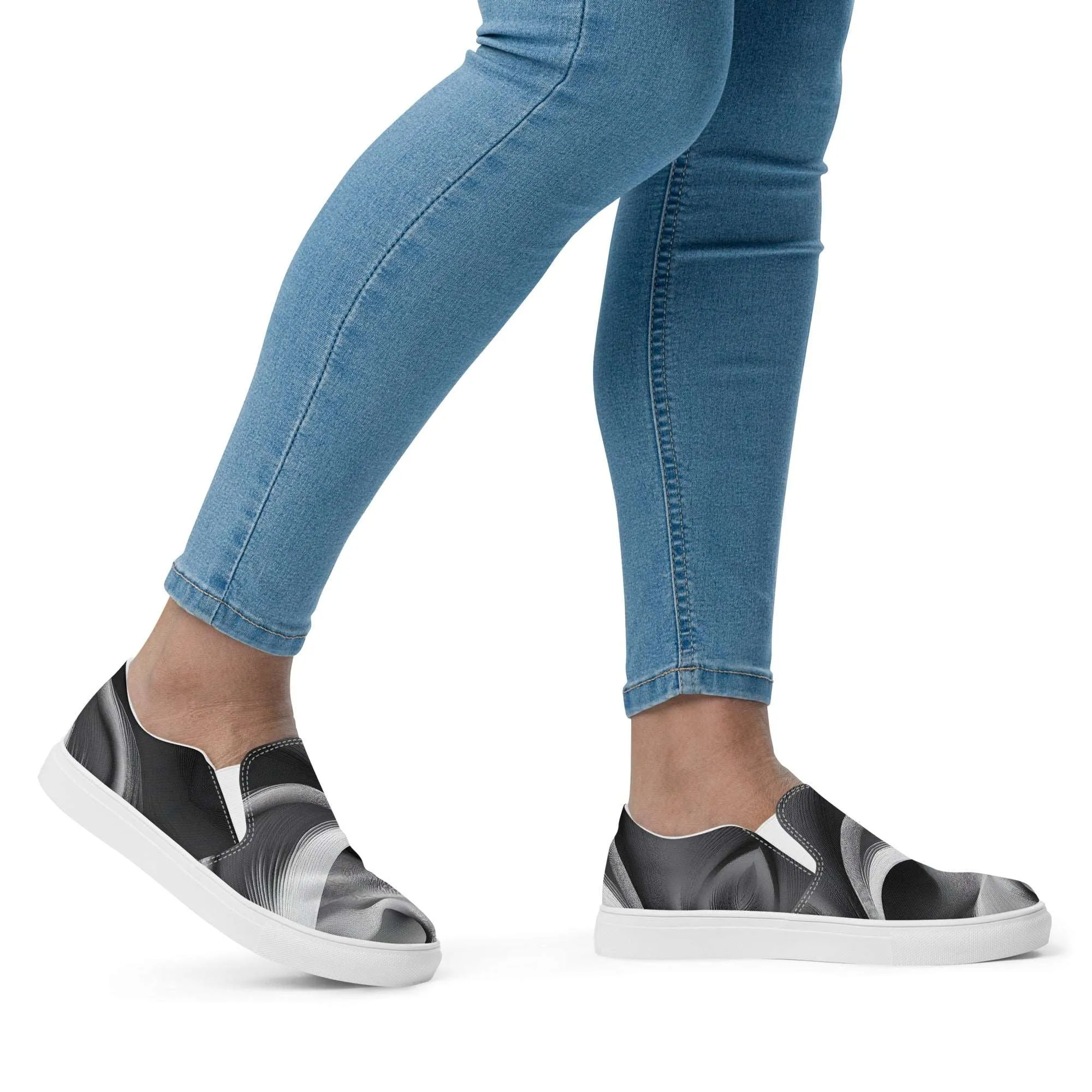Women’s Slip-on Canvas Stamp-9