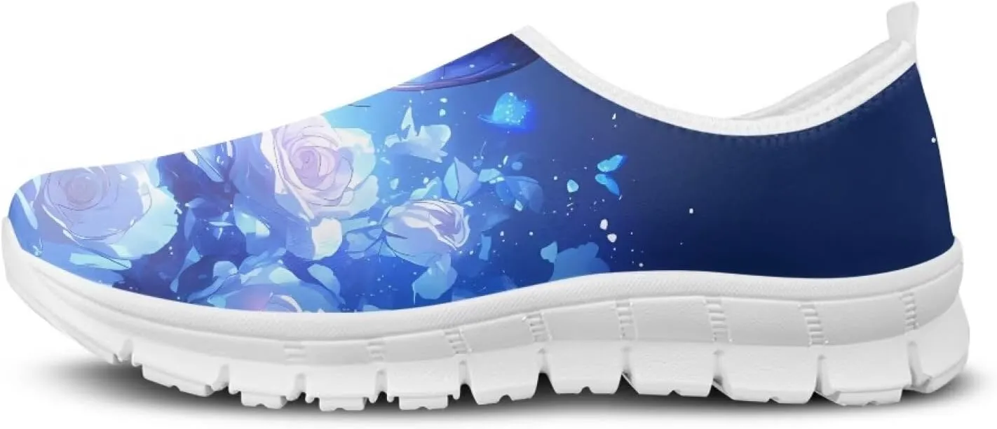 Women's Slip on Sneakers Soft Loafers Non Slip Shoes Comfort Low Top Casual Walking Shoe for Travel Work White Sole Size 5.5-11.5