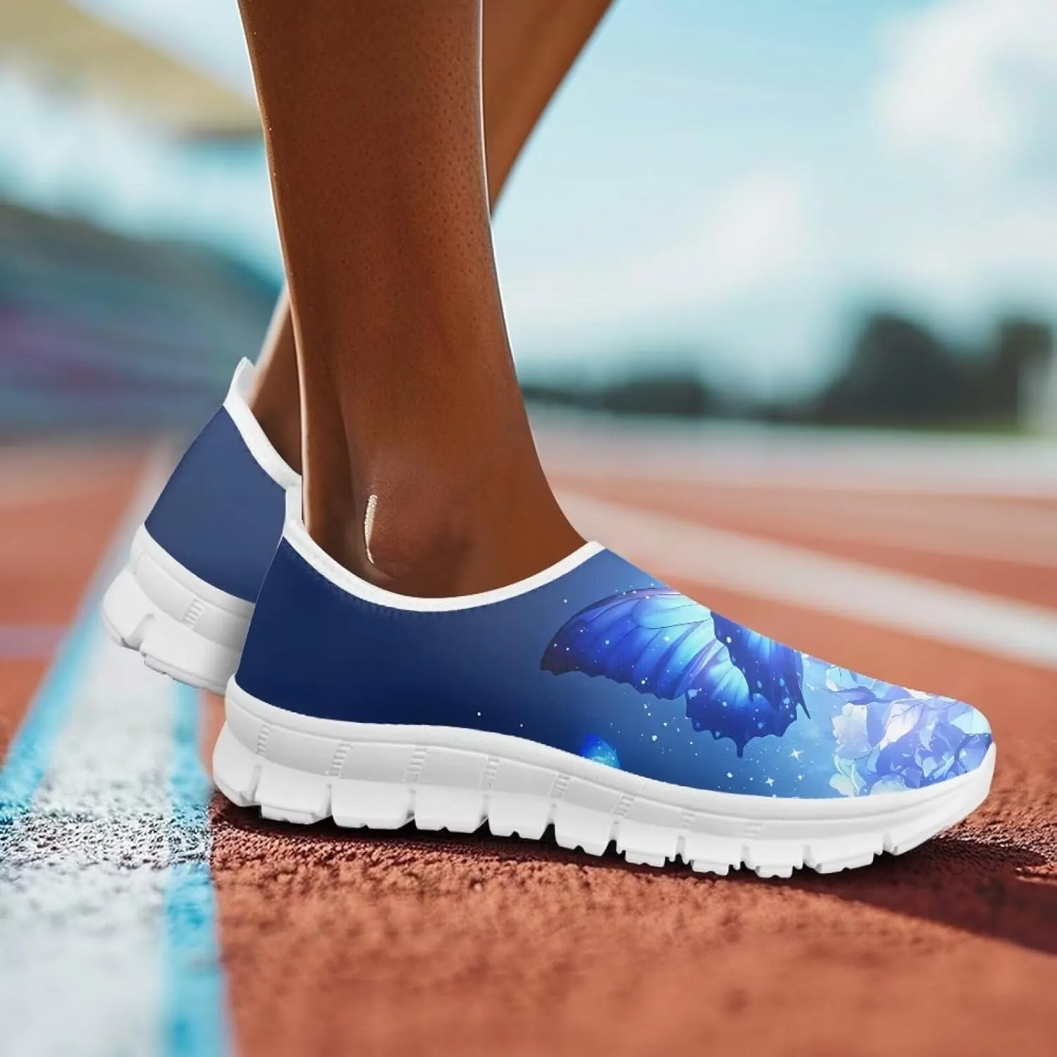 Women's Slip on Sneakers Soft Loafers Non Slip Shoes Comfort Low Top Casual Walking Shoe for Travel Work White Sole Size 5.5-11.5