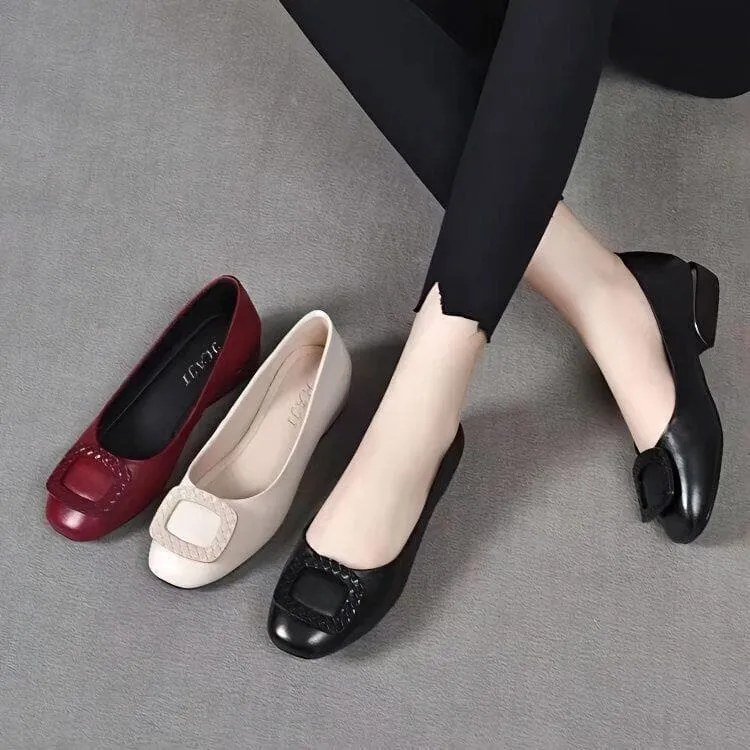 Women's Soft Leather Slip-On Loafers