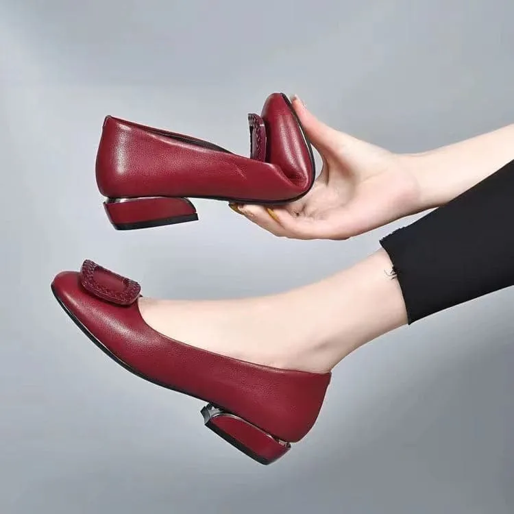 Women's Soft Leather Slip-On Loafers