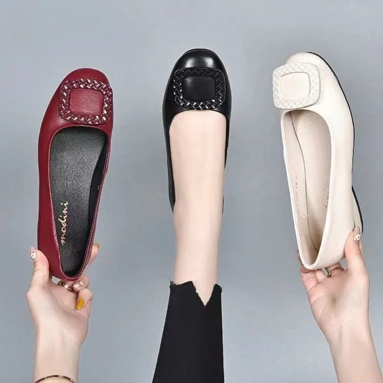 Women's Soft Leather Slip-On Loafers
