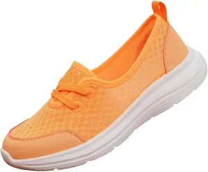Women's Soft Sole Mesh Comfort Orthopedic Shoes Breathable Slip-On Walking Sneakers with Arch Support