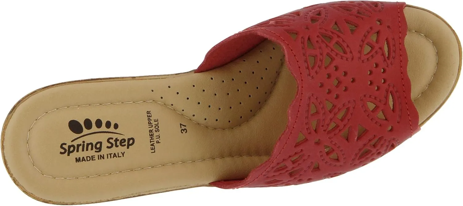 Women's Spring Step ESTELLA Fashion Wedge Slide Sandals