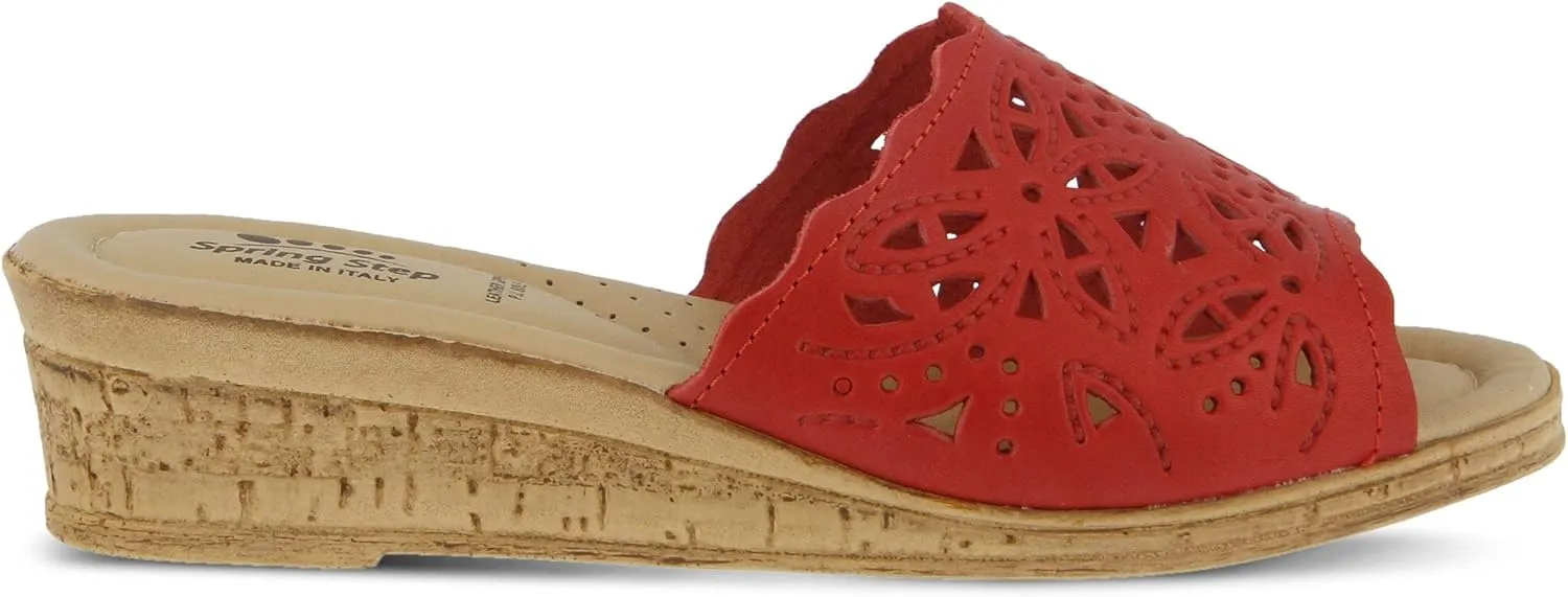 Women's Spring Step ESTELLA Fashion Wedge Slide Sandals