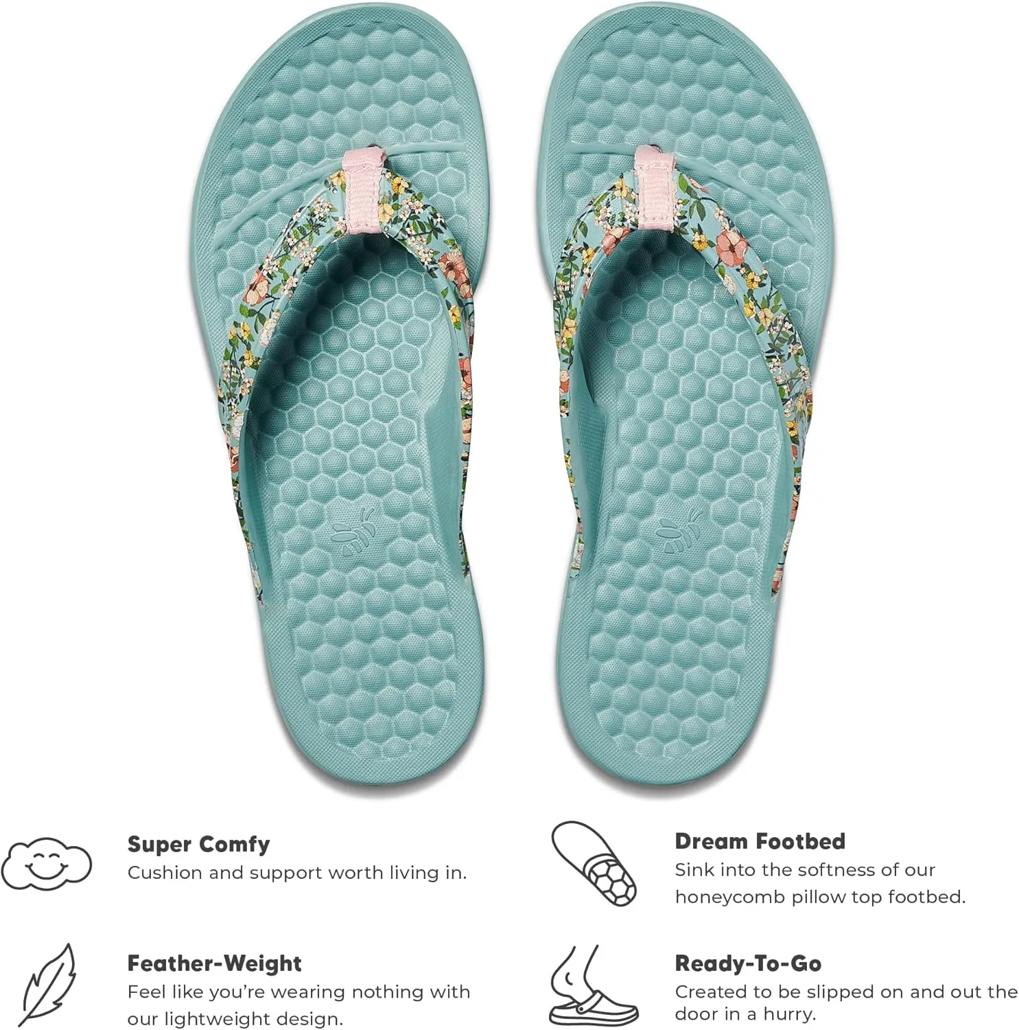 Womens Varsity Flip - Comfort Slip-On Water Friendly - Easy To Clean