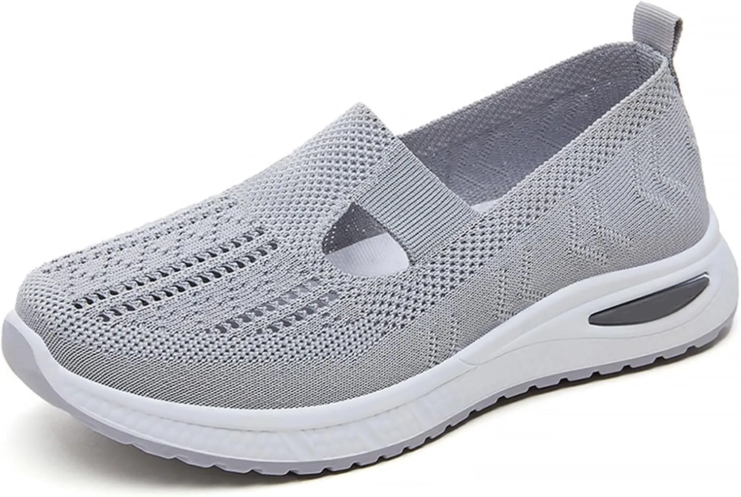 Women's Woven Orthopedic Breathable Soft Sole Tennis Shoes Men Mesh Casual Slip On Shoes Wedge Sneakers Black Tennis Shoe Loafers Casual Slip On