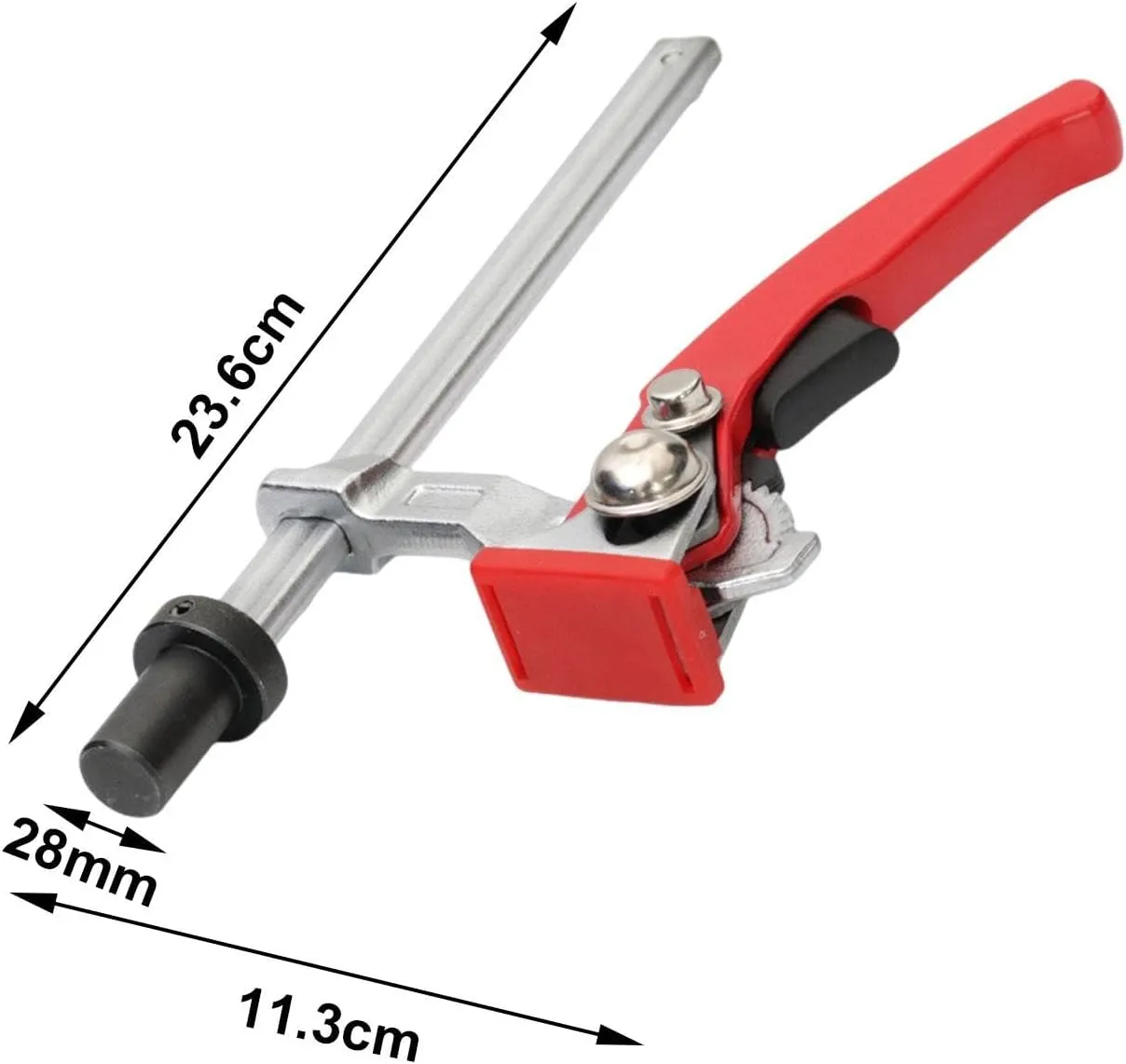 Woodworking Desktop Hold Down Clamp Bench Dog Hole Clamp Wood Carving Routing Sanding Adjustable Ratchet Press Fixture, 28mm