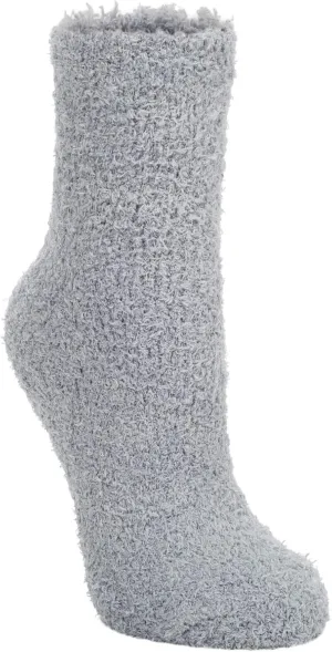 World's Softest Ultra-Soft Knit Comfort Quarter Length Cozy Socks with Grippers