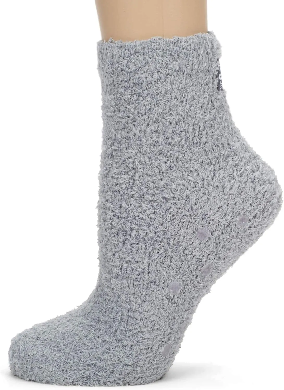 World's Softest Ultra-Soft Knit Comfort Quarter Length Cozy Socks with Grippers