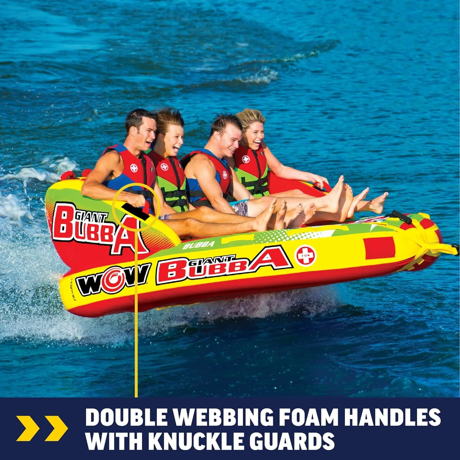 WOW Sports Bubba Towable Tubes for Boating, Boat Accessories for Tubing, Water Tube for Boats
