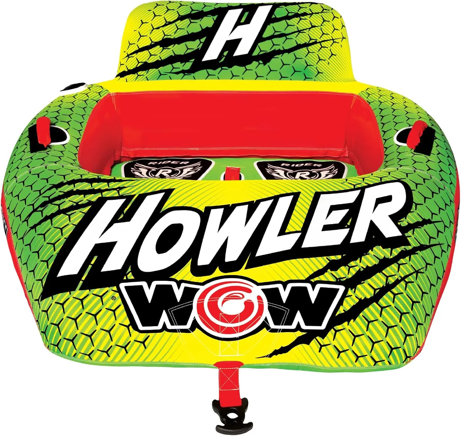 WOW Sports Howler Towable Tube for Boating - 1 to 2 Person Towable - Durable Tubes for Boating