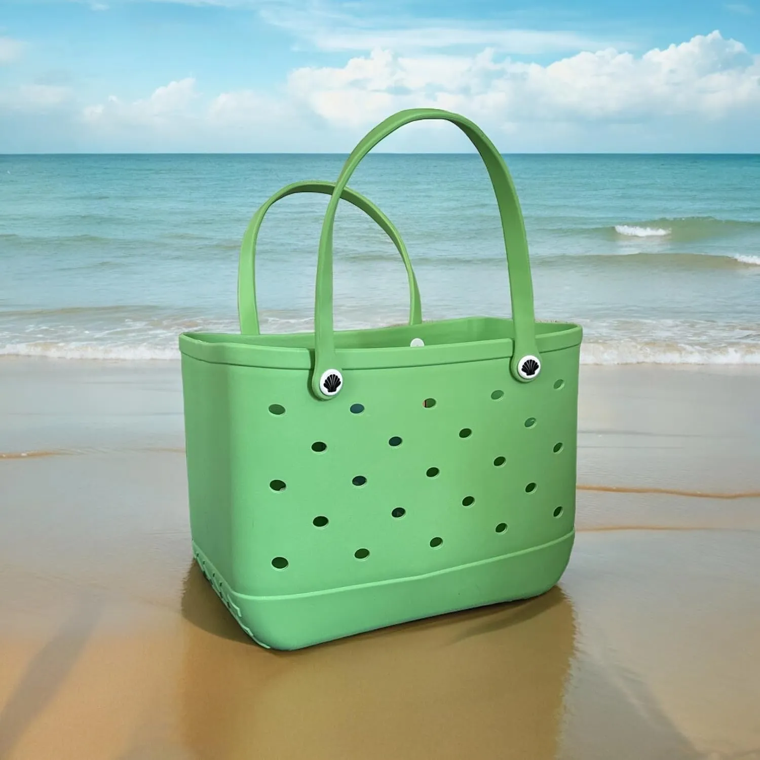 X Large Beach Bag Tote| Durable Lightweight Waterproof Washable Open Tote Bag for Beach, Pool, Boat, Sports