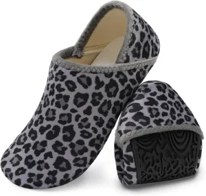 XIHALOOK House Slippers for Women Men Cozy Sock Shoes with Soft Rubber Sole Slip On for Indoor/Outdoor