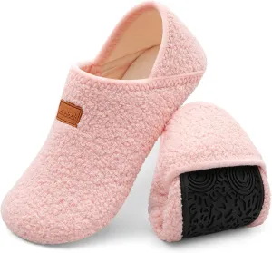 XIHALOOK House Slippers for Women Men Cozy Sock Shoes with Soft Rubber Sole Slip On for Indoor/Outdoor