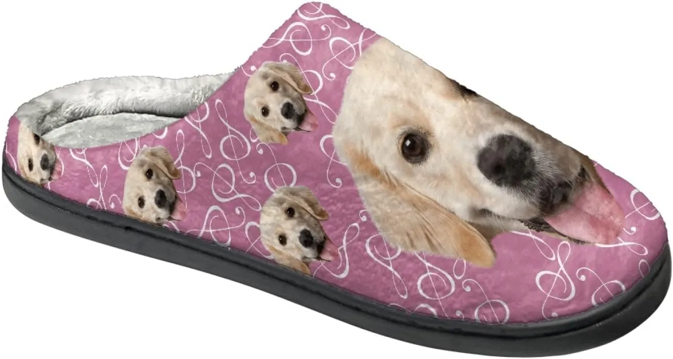 Xoenoiee Warm Slippers for Men Women Soft Comy House Slippers Lightweight Slip-On Fluffy Bedroom Home Shoes