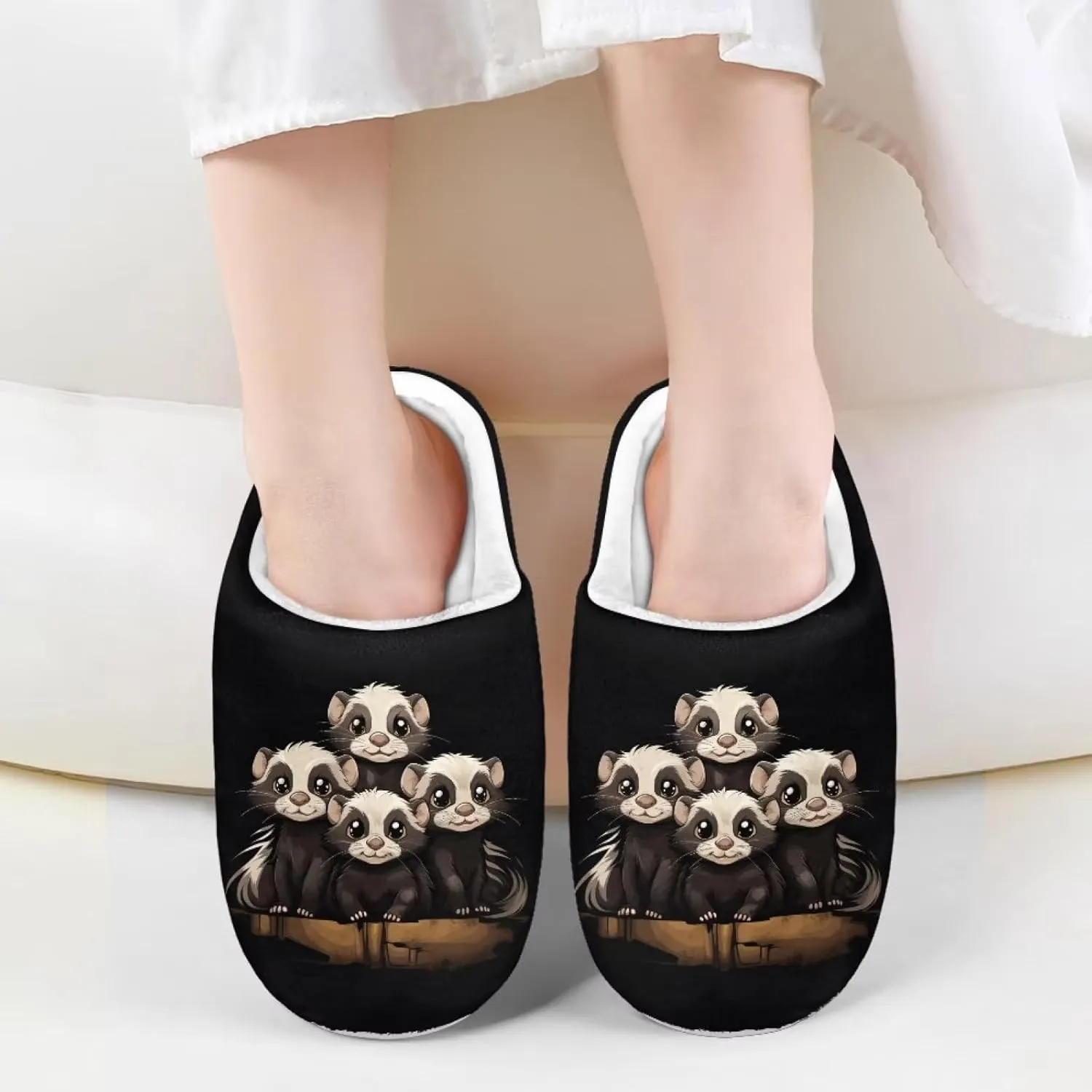 Xpyiqun House Shoes Size 9-14.5 Kids Slip On Slippers for Boys Girls Home Slippers Soft Plush Winter Slippers