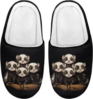Xpyiqun House Shoes Size 9-14.5 Kids Slip On Slippers for Boys Girls Home Slippers Soft Plush Winter Slippers
