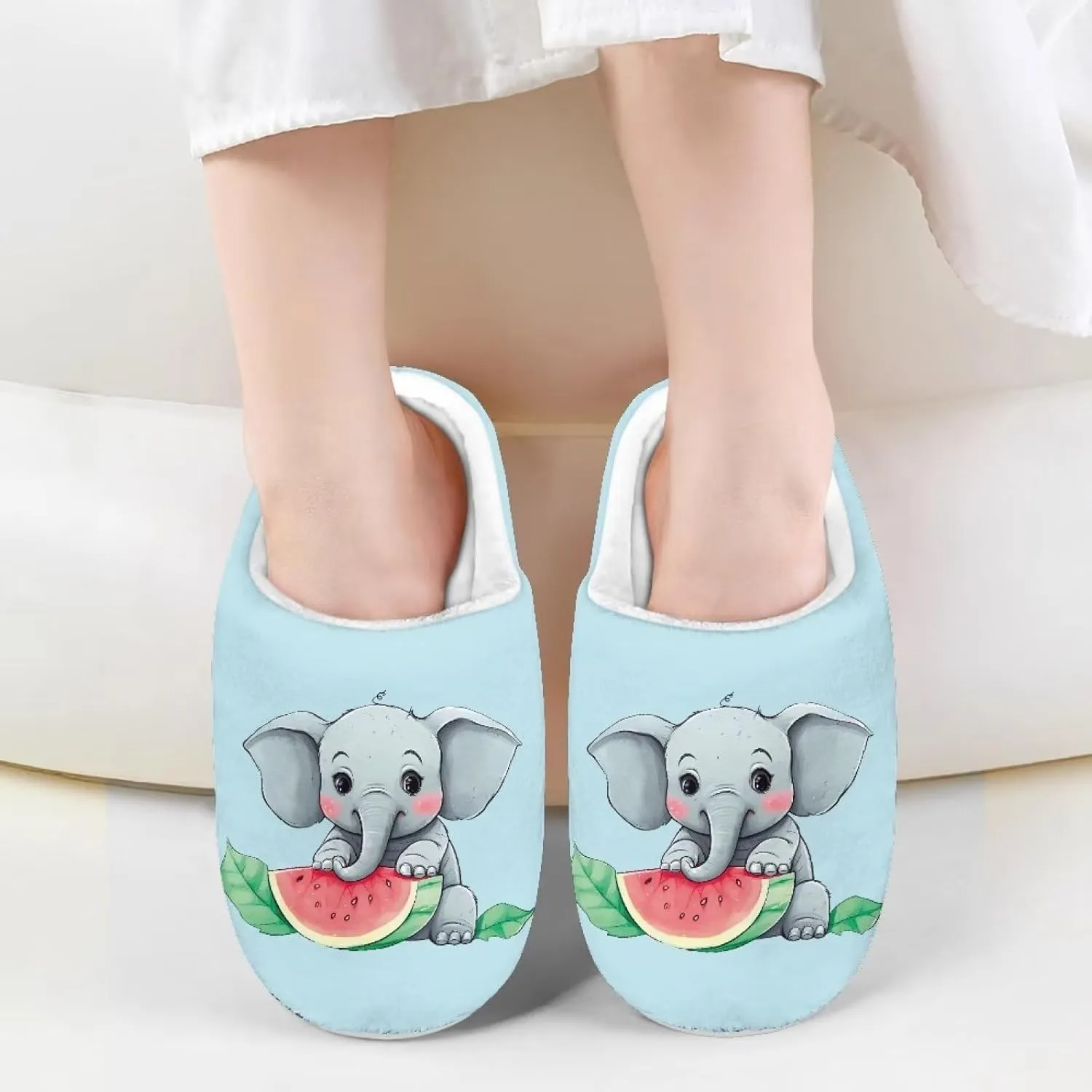 Xpyiqun Little Kid Slippers House Shoes Girls Boys Slip On Slippers Cozy Warm Soft Plush Winter Home Slippers Size 9-14.5