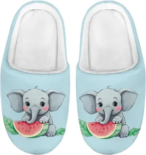 Xpyiqun Little Kid Slippers House Shoes Girls Boys Slip On Slippers Cozy Warm Soft Plush Winter Home Slippers Size 9-14.5