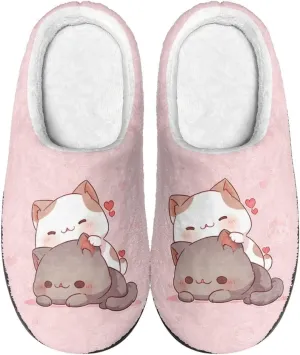 Xpyiqun Slippers Women Men Slip On House Shoes Fuzzy Warm Winter Slippers Size 4-12