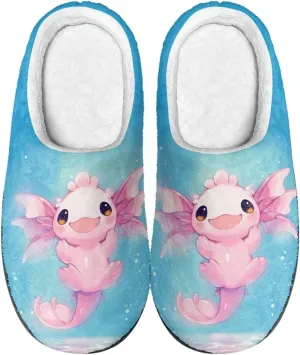 Xpyiqun Slippers Women Men Slip On House Shoes Fuzzy Warm Winter Slippers Size 4-12