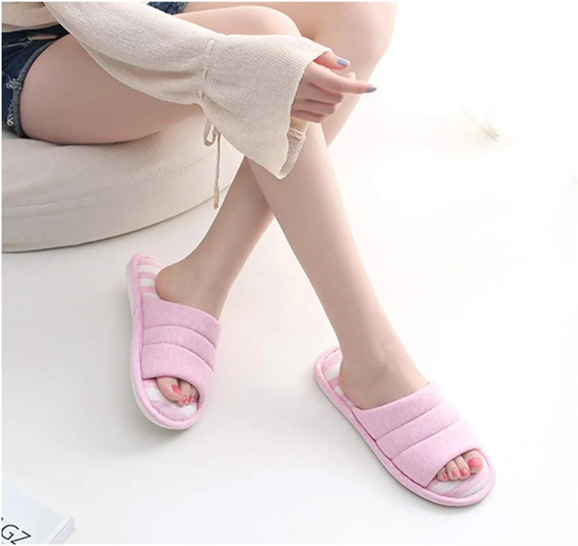 xsby Unisex Cute Soft Sole Indoor Bedroom Slippers Beautiful Comfort Four Season Slipper