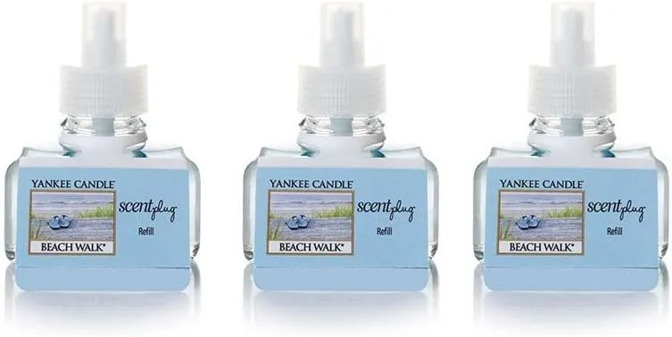 Yankee Candle Scent Plug Refill, Beach Walk (Pack of 3)