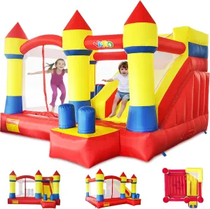 YARD Bounce House with Slide for Kids 5-12, 13'x 12.5'x8' Commercial Bouncy Castle for Age 8-12, Inflatable Bounce House with Blower for Outdoor Party