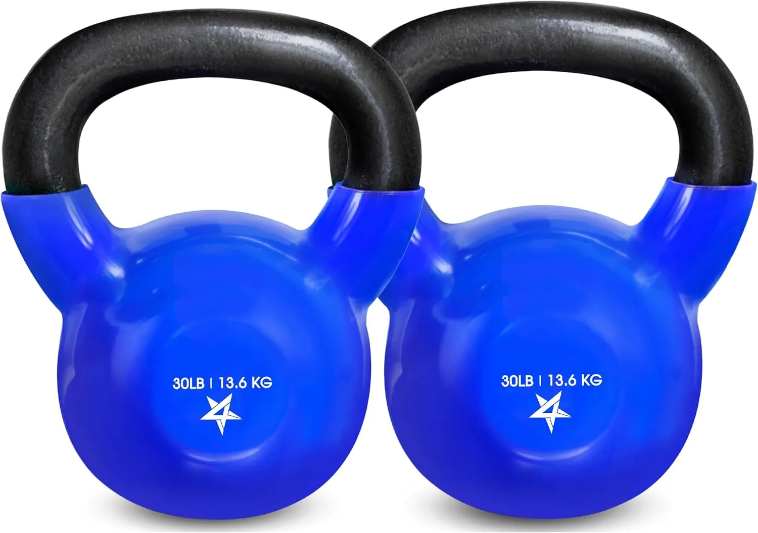 Yes4All 5-65lbs Kettlebells Vinyl Coated Cast Iron for Dumbbell Weights Exercises, Gym, Fitness, Full Body Workout Equipment Push up, Grip and Strength Training