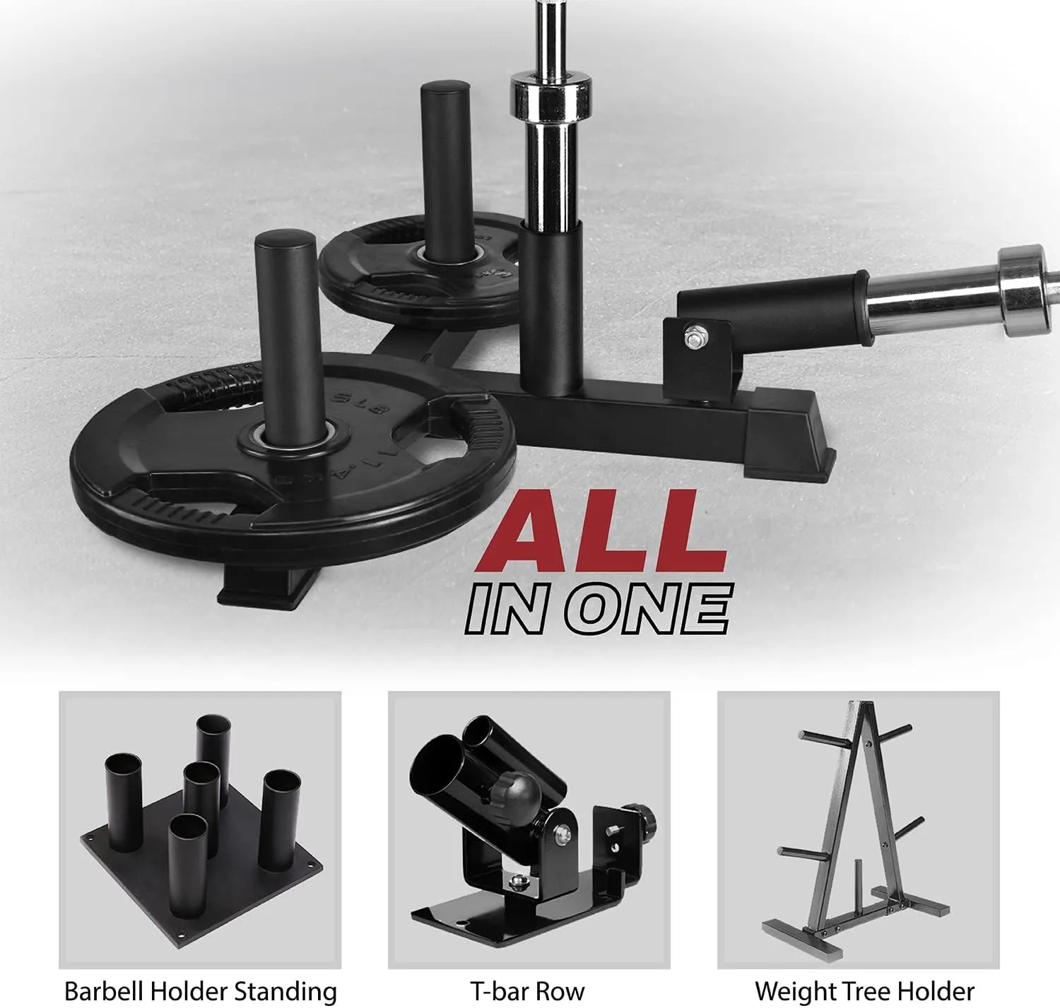 Yes4All Deluxe T-Bar Row Platform – Full 360° Swivel & Easy to Install – Fits 1” Standard and 2” Olympic Bars (8. Black - T-Bar Row Platform   Lock Jaw 1inch & 2inch)