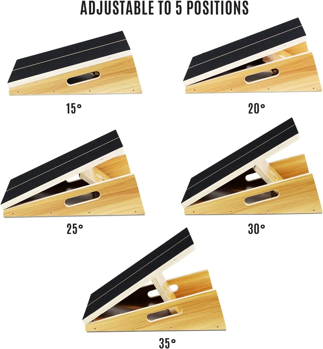 Yes4All Professional Incline Board, Slant board calf stretching, Squat Wedge and Anti-Slip Surface, Portable Side Handle Design for Easy Movement