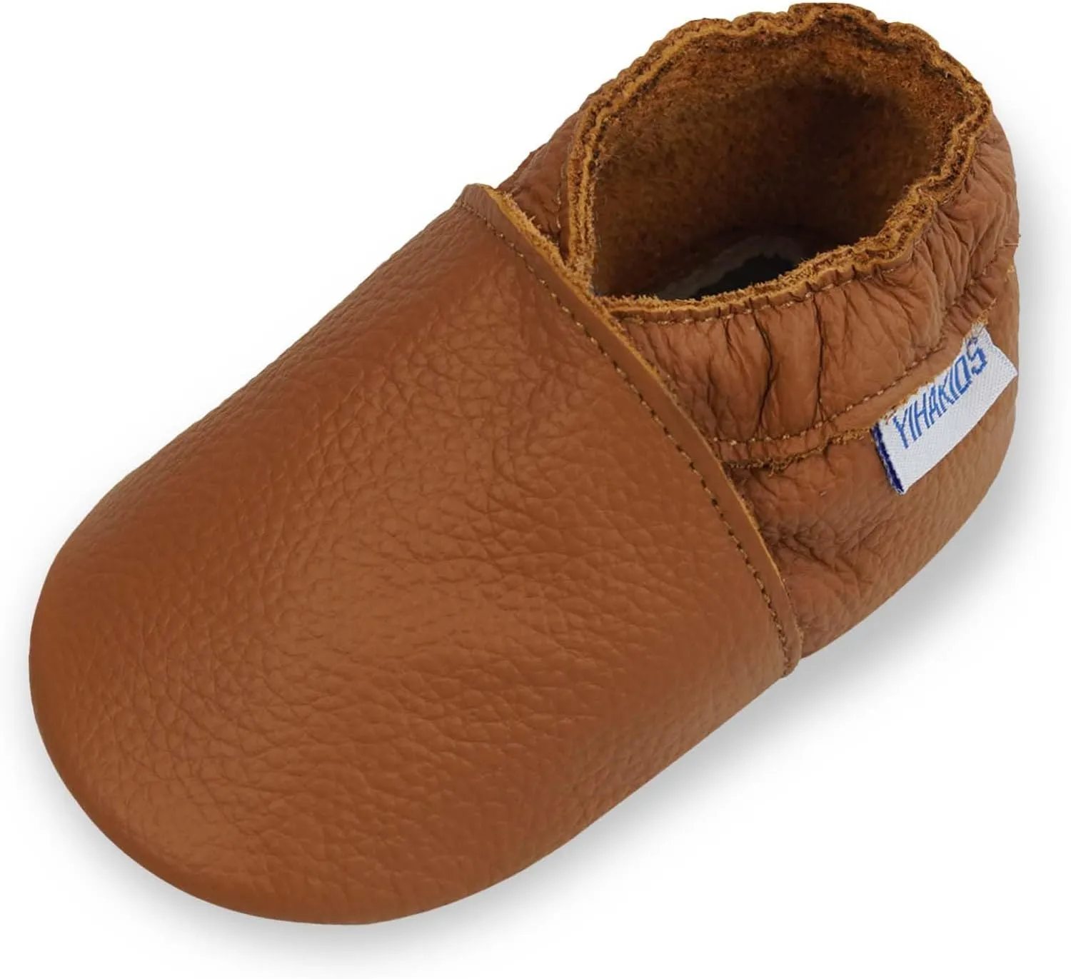 YIHAKIDS Baby Leather Shoes Soft Sole First Walking Moccasins Infants Toddler Boys Girls Crawling Slippers Slip-on Shoes Solid Color Shoes