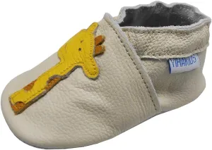 YIHAKIDS Baby Leather Shoes Soft Sole First Walking Moccasins Infants Toddler Boys Girls Crawling Slippers Slip-on Shoes with Elastic Ankle