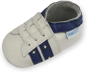 YIHAKIDS Baby Leather Shoes Soft Sole First Walking Moccasins Infants Toddler Boys Girls Crawling Slippers Slip-on Shoes with Elastic Ankle