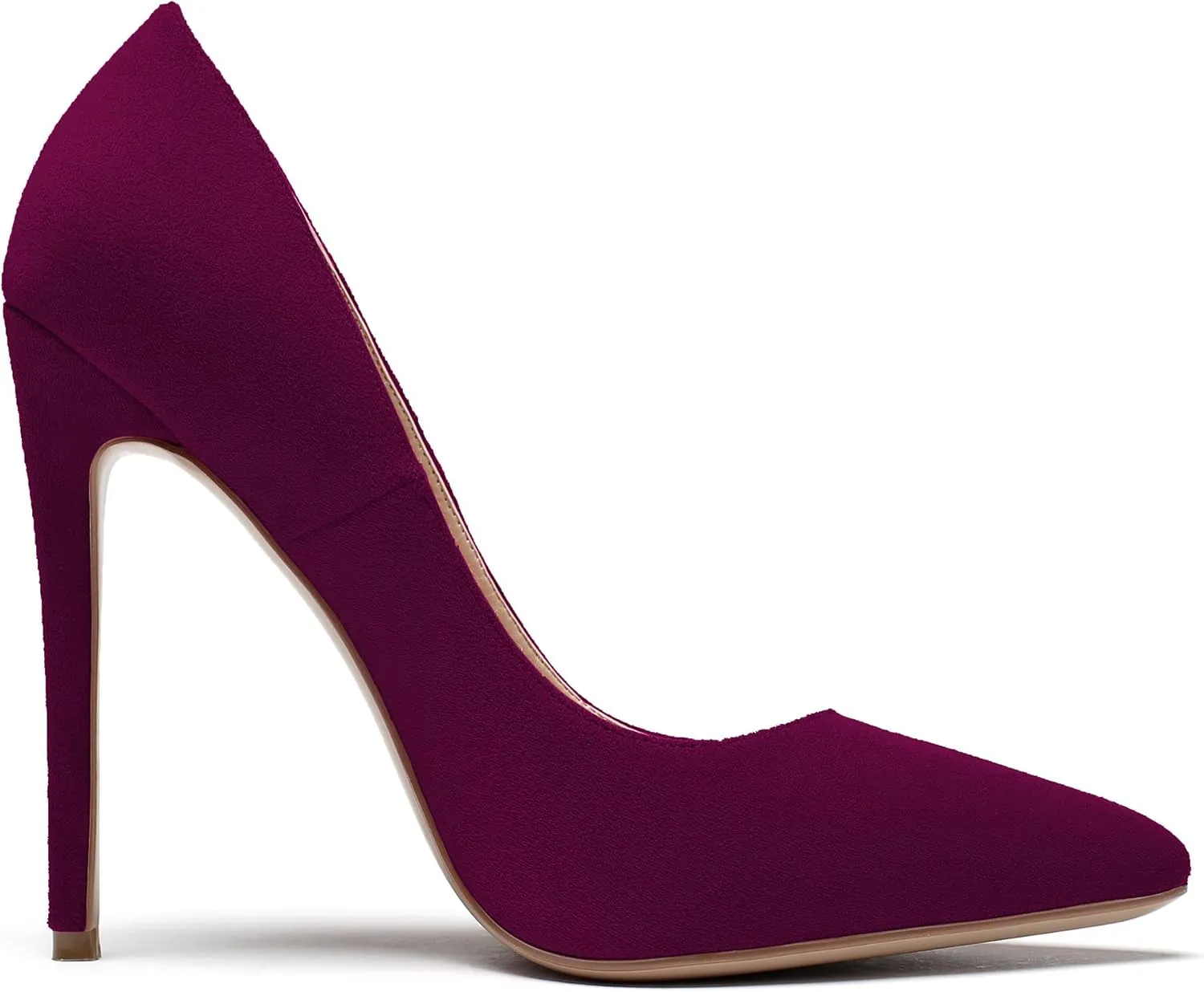 YODEKS Women's Stiletto High Heel Pumps Classic Pointed Toe Shoes Slip On Dress Shoes
