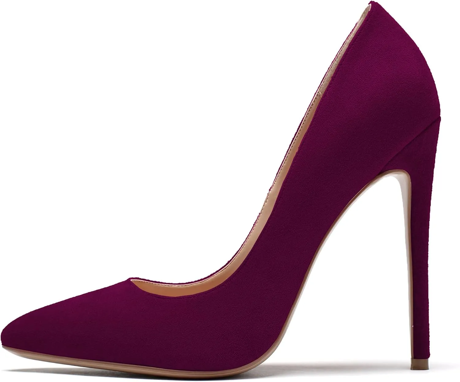 YODEKS Women's Stiletto High Heel Pumps Classic Pointed Toe Shoes Slip On Dress Shoes