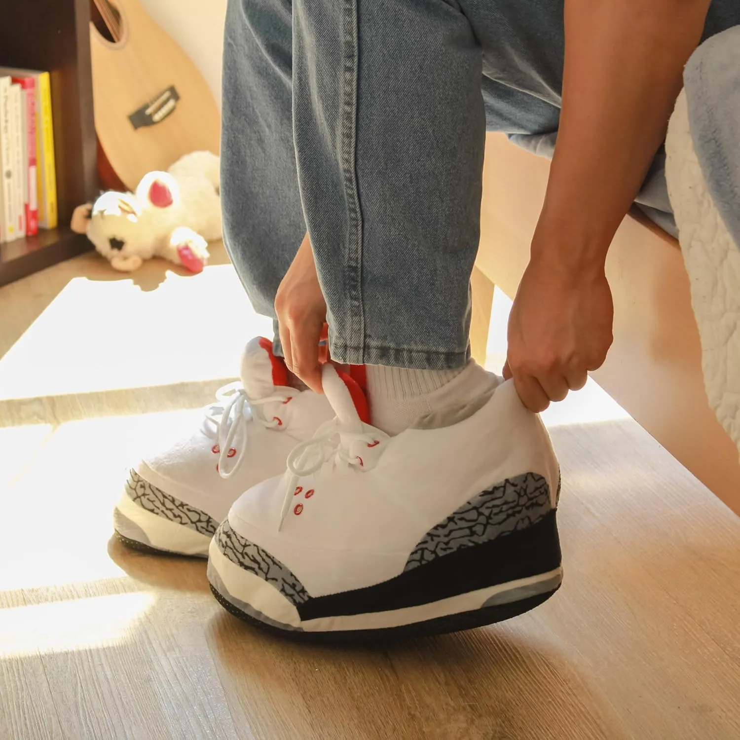 Yours 2 Keep Sneaker Slipper Collection - Soft Plush Sneakerhead Gifts Unisex One Size