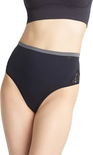 Yummie Women's Ultralight Seamless Lace Insert Shapewear Thong