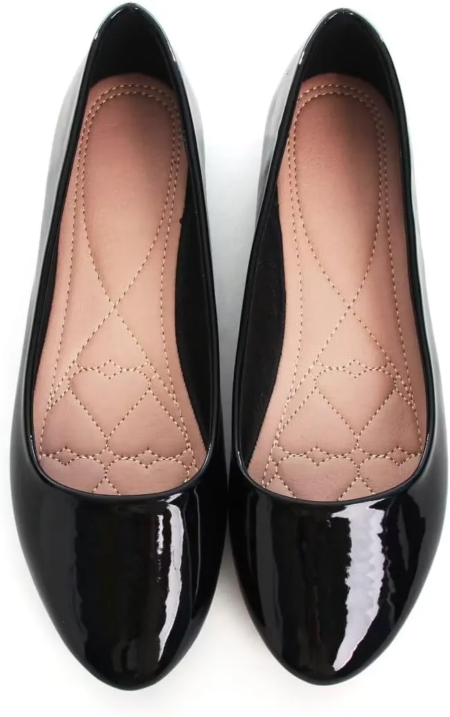 ZTWUTANG Women's Cute Round-Toe Flat Ballet Shoes Comfortable Dress Shoes for Walking