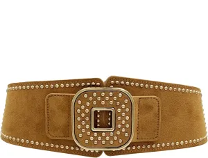ZYALTFDC Women's Belts Wide Elastic Waist Belts for Women Dresses Thick Stretchy Chunky Vintage Retro Cinch Waistband